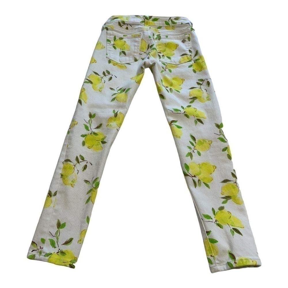 Kate Spade Ankle Length Skinny Jeans With Lemon Print - Size 23 - Picture 2 of 14